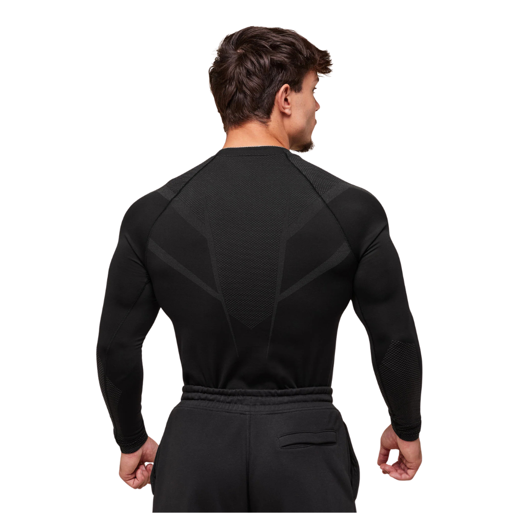T-shirt de Compression manche longue ONIX V6 – Logo Bleu – Image 2