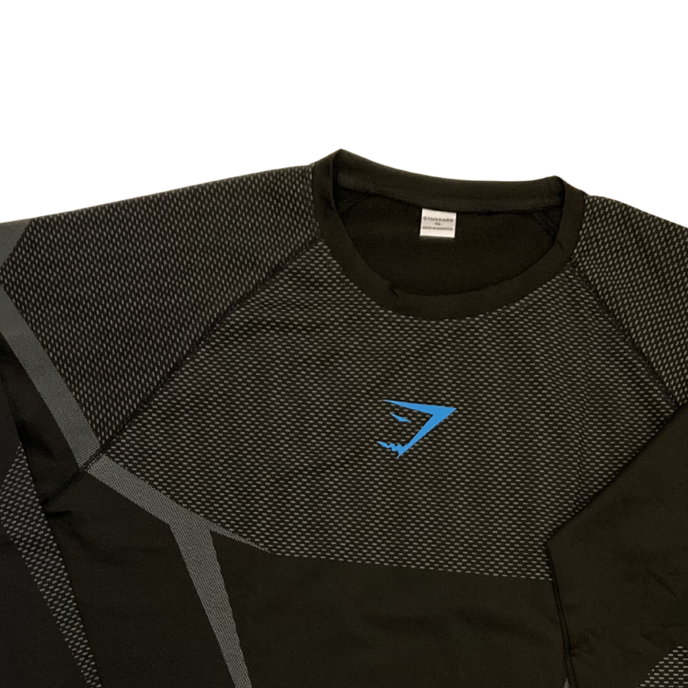 T-shirt de Compression manche longue ONIX V6 – Logo Bleu – Image 4