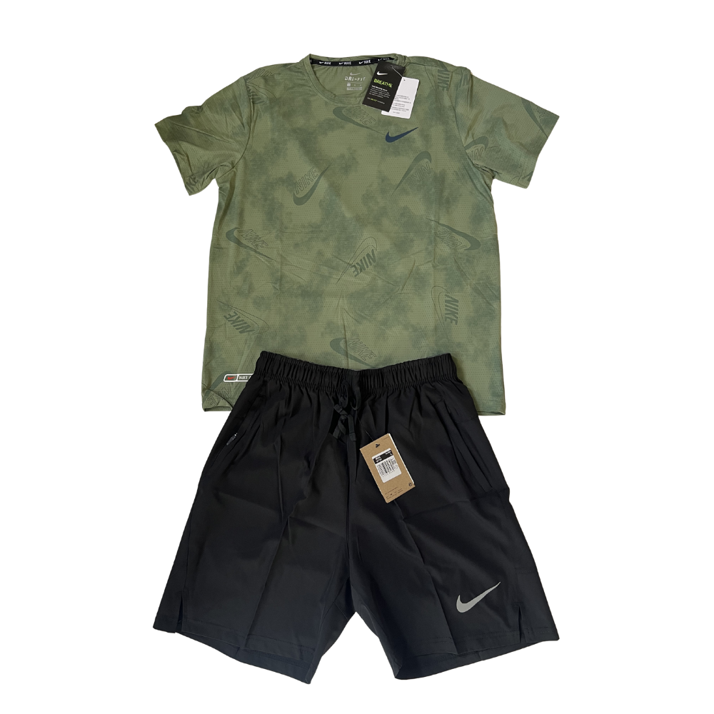 Ensemble Nike – Vert Olive/Noir – Image 2