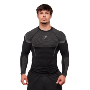 T-shirt de Compression manche longue ONIX V6 – Noir/Gris