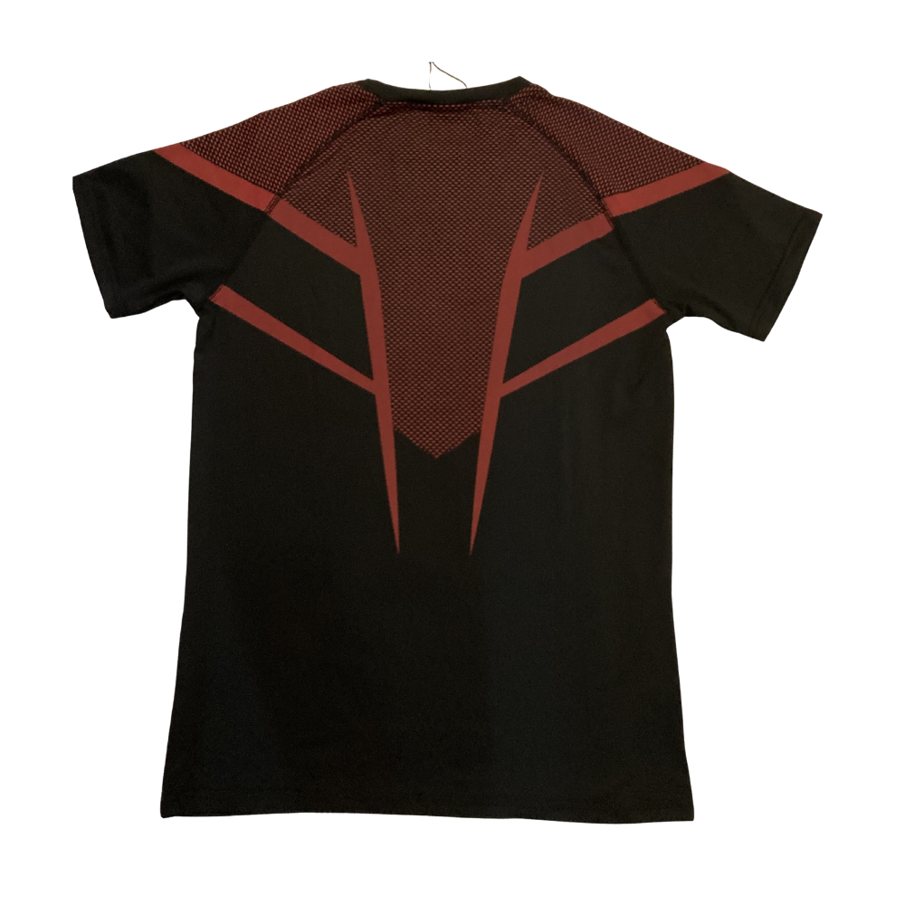 T-shirt de Compression ONIX V6 – Noir/Bordeaux – Image 5