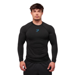 T-shirt de Compression manche longue ONIX V6 – Logo Bleu
